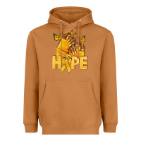Meerkat hope yellowribbonchildhood cancer nails Heavyweight Hoodie - NancyCooperArtShop