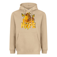 Mushroom hope yellowribbonchildhood cancer nails Heavyweight Hoodie - NancyCooperArtShop