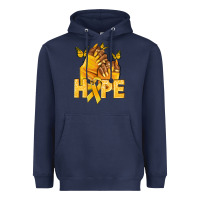 Navy hope yellowribbonchildhood cancer nails Heavyweight Hoodie - NancyCooperArtShop