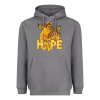 Storm hope yellowribbonchildhood cancer nails Heavyweight Hoodie - NancyCooperArtShop