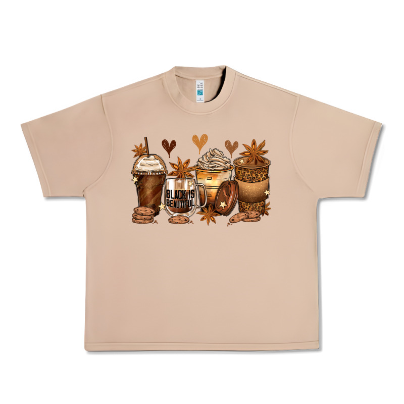 Melanin Afro Coffee Cups Urban Heavy Tee by Zillion Design Studio | Teevron