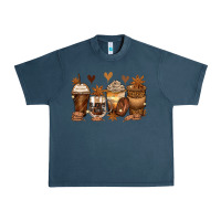 Midnight Navy melanin afro coffee cups Urban Heavy Tee - Zillion Design Studio