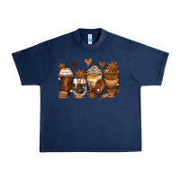 Navy melanin afro coffee cups Urban Heavy Tee - Zillion Design Studio