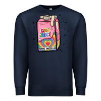 Navy gay juice Premium Sweatshirt - MaliasSmallBusiness
