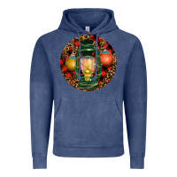 Vintage Denim Xmas Lantern Christmas Vintage Hoodie - RanaPortraitStore
