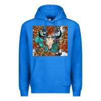 True Royal Western with bull skull Premium Hoodie - NancyCooperArtShop