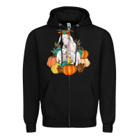 Black Goat family fall pumpkins gemstone Zipper Hoodie - Artiststas