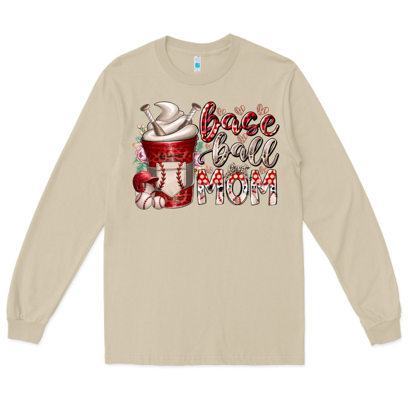 Baseball Mom Coffee Long Sleeve Tee by RacoonDesign | Teevron