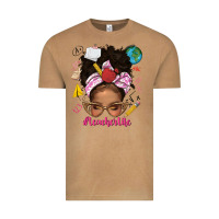 Vintage Camel afro messy bun teacherlife Vintage Tee - texasbilliewilder