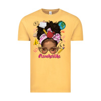 Vintage Mustard afro messy bun teacherlife Vintage Tee - texasbilliewilder