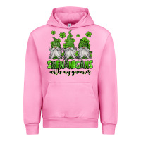 Fuchsia Pink shenanigans with my gnomies st patricks day gnomes Urban Hoodie - Jasminsmagicworld