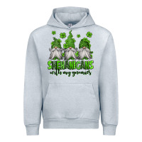 Heather Grey shenanigans with my gnomies st patricks day gnomes Urban Hoodie - Jasminsmagicworld