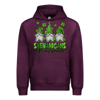Mauve Wine shenanigans with my gnomies st patricks day gnomes Urban Hoodie - Jasminsmagicworld
