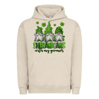 Pigment French Oak shenanigans with my gnomies st patricks day gnomes Urban Hoodie - Jasminsmagicworld
