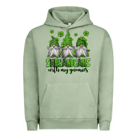 Pigment Oil Green shenanigans with my gnomies st patricks day gnomes Urban Hoodie - Jasminsmagicworld