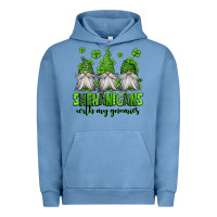 Pigment Pebble Blue shenanigans with my gnomies st patricks day gnomes Urban Hoodie - Jasminsmagicworld