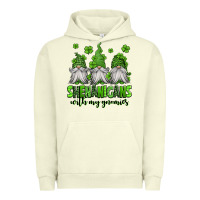 Pigment Pistachio shenanigans with my gnomies st patricks day gnomes Urban Hoodie - Jasminsmagicworld