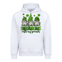 White shenanigans with my gnomies st patricks day gnomes Urban Hoodie - Jasminsmagicworld