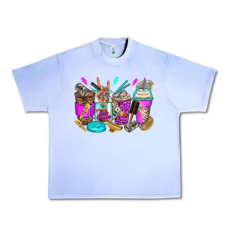 Hair Hustler Coffee Cups Urban Heavy Tee by Zillion Design Studio | Teevron