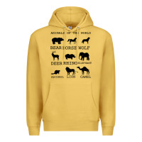 Antique Gold Anımals Of The World Premium Hoodie - Bettercallsaul