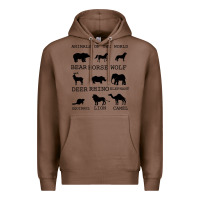 Chestnut Anımals Of The World Premium Hoodie - Bettercallsaul