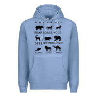 Colony Blue Anımals Of The World Premium Hoodie - Bettercallsaul