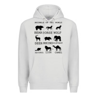 Dove Grey Anımals Of The World Premium Hoodie - Bettercallsaul