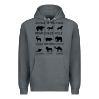 Rock Anımals Of The World Premium Hoodie - Bettercallsaul