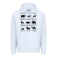 White Anımals Of The World Premium Hoodie - Bettercallsaul