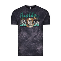 Cloud Black bulldog mom Vintage Tee - BarkalooDesign