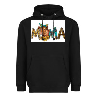Black Western Cow Red Angus Mama Heavyweight Hoodie - LillyAllenDesigns
