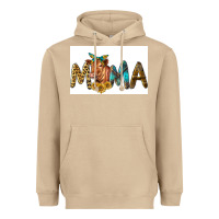 Mushroom Western Cow Red Angus Mama Heavyweight Hoodie - LillyAllenDesigns