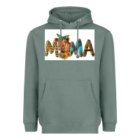 Sage Western Cow Red Angus Mama Heavyweight Hoodie - LillyAllenDesigns