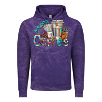 Cloud Purple but first coffee Vintage Hoodie - texasbilliewilder