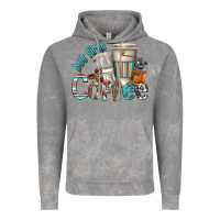 Cloud Rock but first coffee Vintage Hoodie - texasbilliewilder