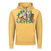 Vintage Mustard but first coffee Vintage Hoodie - texasbilliewilder