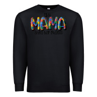 Black this mama loves her puzzle Premium Sweatshirt - MaliasSmallBusiness