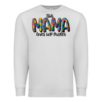Dove Grey this mama loves her puzzle Premium Sweatshirt - MaliasSmallBusiness