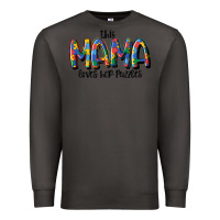 Smoke this mama loves her puzzle Premium Sweatshirt - MaliasSmallBusiness