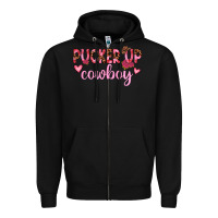 Black pucker up cowboy Zipper Hoodie - JahusDesignShop