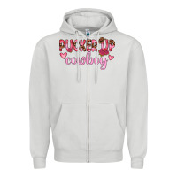 Dove Grey pucker up cowboy Zipper Hoodie - JahusDesignShop