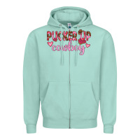 Seafoam pucker up cowboy Zipper Hoodie - JahusDesignShop
