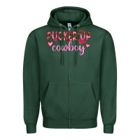 Sports Green pucker up cowboy Zipper Hoodie - JahusDesignShop