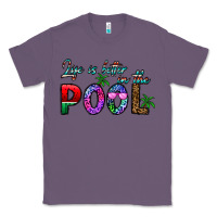 Lavender life is better İn the pool Classic Tee - CowhideDigitalArt