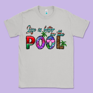 Life Is Better İn The Pool Classic Tee Designed By Cowhidedigitalart