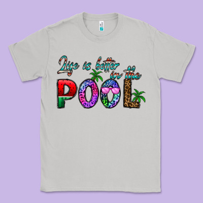 Life Is Better İn The Pool Classic Tee Designed By Cowhidedigitalart