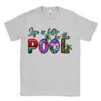 Moon Dust life is better İn the pool Classic Tee - CowhideDigitalArt
