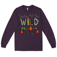 Plum teacher of the wild things Long Sleeve Tee - CowhideDigitalArt