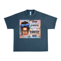 Midnight Navy never underestimate a woman who does all things th Urban Heavy Tee - texasbilliewilder