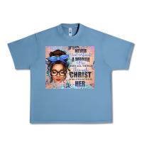 Pebble Blue never underestimate a woman who does all things th Urban Heavy Tee - texasbilliewilder